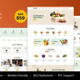 FreshMart Grocery and Organic Shopify Theme # 415583
