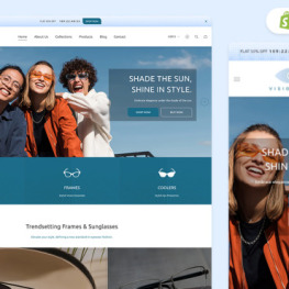 VisionPlus Modern Eyewear Store Shopify Theme # 417395