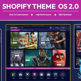 Gamebox Online Game Store Multipurpose Shopify Theme # 417396