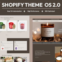Candles Handcrafted Candles Store Shopify Theme # 417447