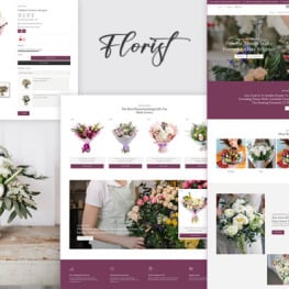 Florist Flower Valentine Gift Shopify Theme # 417449