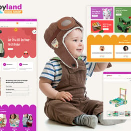 Toyland Baby Shop Kids Toys Store Shopify Theme # 418423