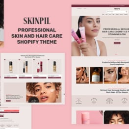 Skinpil Cosmetics Beauty Skincare Shopify Theme # 419704