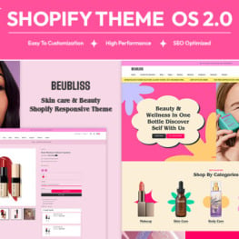 Beubliss Beauty Cosmetics Store Shopify Theme # 419706