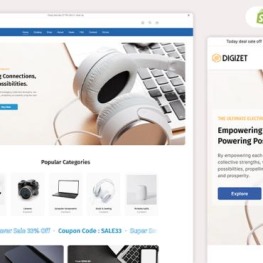 Digizet Modern Electronics Gadgets Shopify Theme # 420144