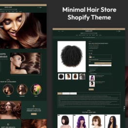 Hairloom Hair Salon Barber Shop Shopify Theme # 422680