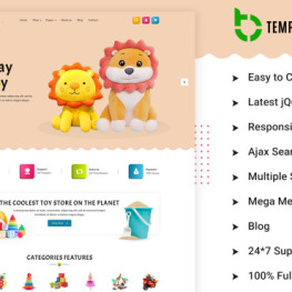 Kids Toys Responsive for eCommerce Shopify Theme # 423922