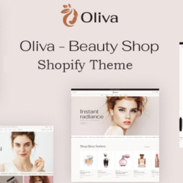 Oliva Beauty Cosmetics Shopify Theme # 424616