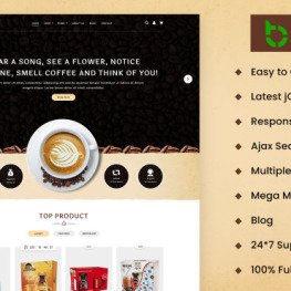 Ground Coffee Responsive for eCommerce Shopify Theme # 426909