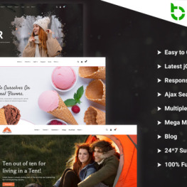 Amenity Winter and Summer with Tent Shopify Theme # 427281