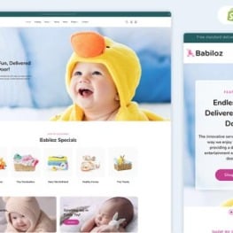 Babiloz Babycare Boutique Shopify Theme # 428019