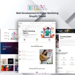 Ideal Web Development Marketing Agency Shopify Theme # 429616