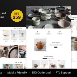 Ceramic Ceramic Pottery and Art Shopify Theme # 431209