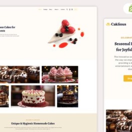 Caklious The CakeShop Shopify Theme # 431511