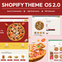 Delizia Fast Food Restaurant Cafes Shopify Theme # 432121