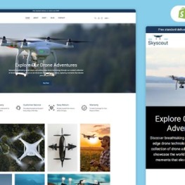 SkyScout Drones Shopify Theme # 433698