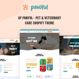 Ap Pawful Pet Veterinary Care Shopify Theme # 435843