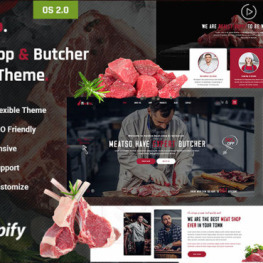 Meatso Meat Shop Butcher Shopify Theme # 438935