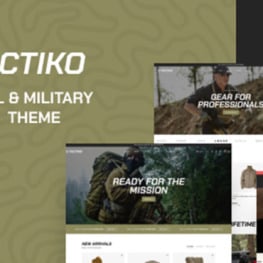 Tactiko Tactical Military Shopify Theme # 440304