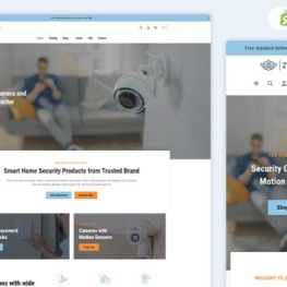 ZecurTec Home Security Supplies Store Shopify Theme # 440677