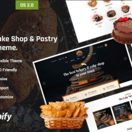 Bakrul Bakery Cake Shop Pastry Shopify Theme # 441361
