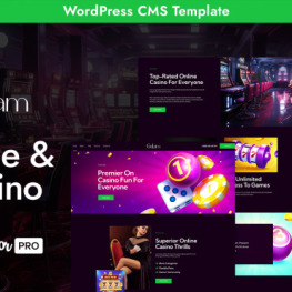 Gulam Online Games And Casino WordPress Theme # 441762