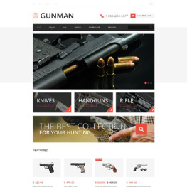 Gun Shop Shopify Theme #49340