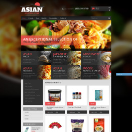 Asian Cuisine Products Shopify Theme #50937