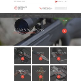 Weapon Shop Shopify Theme #52385