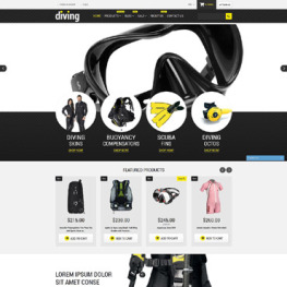 Diving Shop Shopify Theme #52766