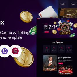 Flix Online Casino Betting CMS WordPress Theme # 529675