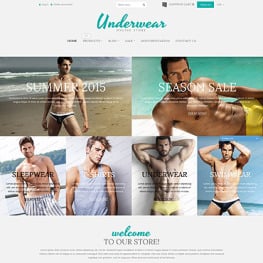 Underwear Store Free Sample Shopify Theme # 53169
