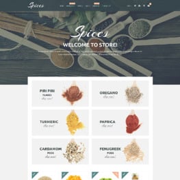 Responsive Spice Shop Shopify Theme #55213