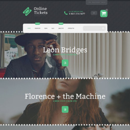 Online Tickets Shopify Theme #55234