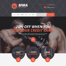 MMA Shopify Theme #55383