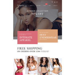 Lingerie Website designs, themes, templates and downloadable