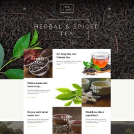 Responsive Tea Store Shopify Theme #58028