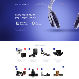 Audio Gear Shopify Theme #58230