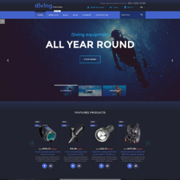 Diving Online Store Shopify Theme #58308