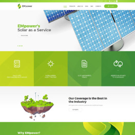 EMpower Solar Energy Shopify Theme #58455