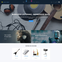 Music Store Audio Music Store Shopify Theme #62062