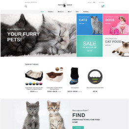 Pets Shop Design Shopify Theme #63802
