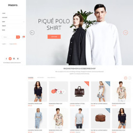 Mazano Responsive Minimalist Fashion Shopify Theme # 63878