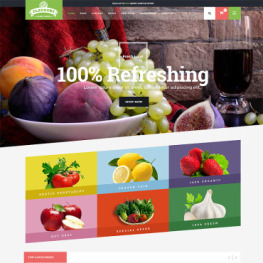 Flavours Fruit Store Shopify Theme # 64502