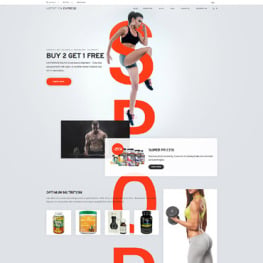 Responsive Nutrition Store Shopify Theme #64674