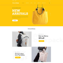 YellowBag Handbag Shopify Theme #64865
