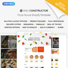 Food Restaurant Shopify Theme # 64928
