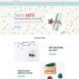 Snowy Christmas Christmas Gifts Shopify Theme #65816