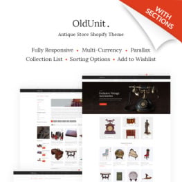 OldUnit Antique Store Shopify Theme #66976