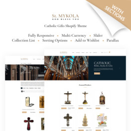 St Mykola Catholic Store Shopify Theme #67677